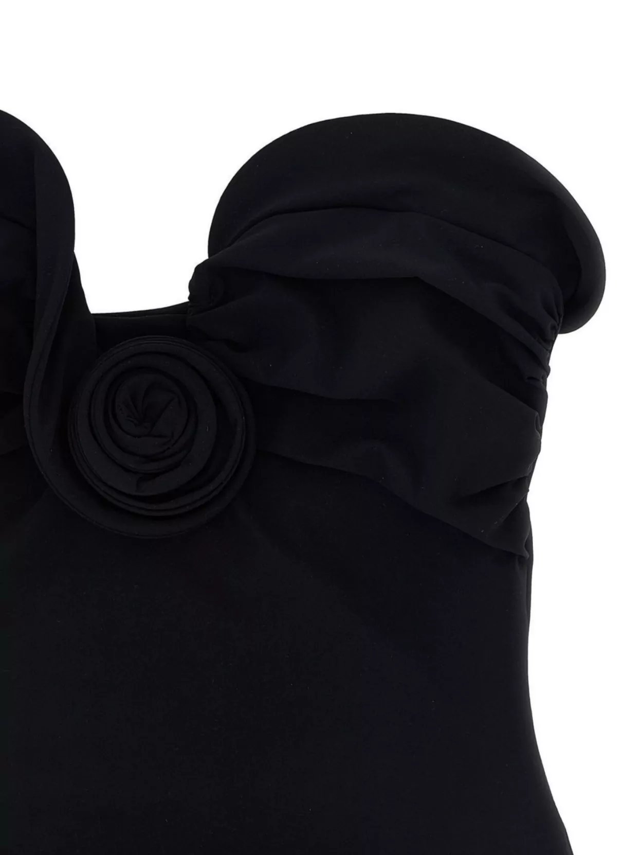 Magda Butrym 'Strapless Floral Ruffled Swimsuit'