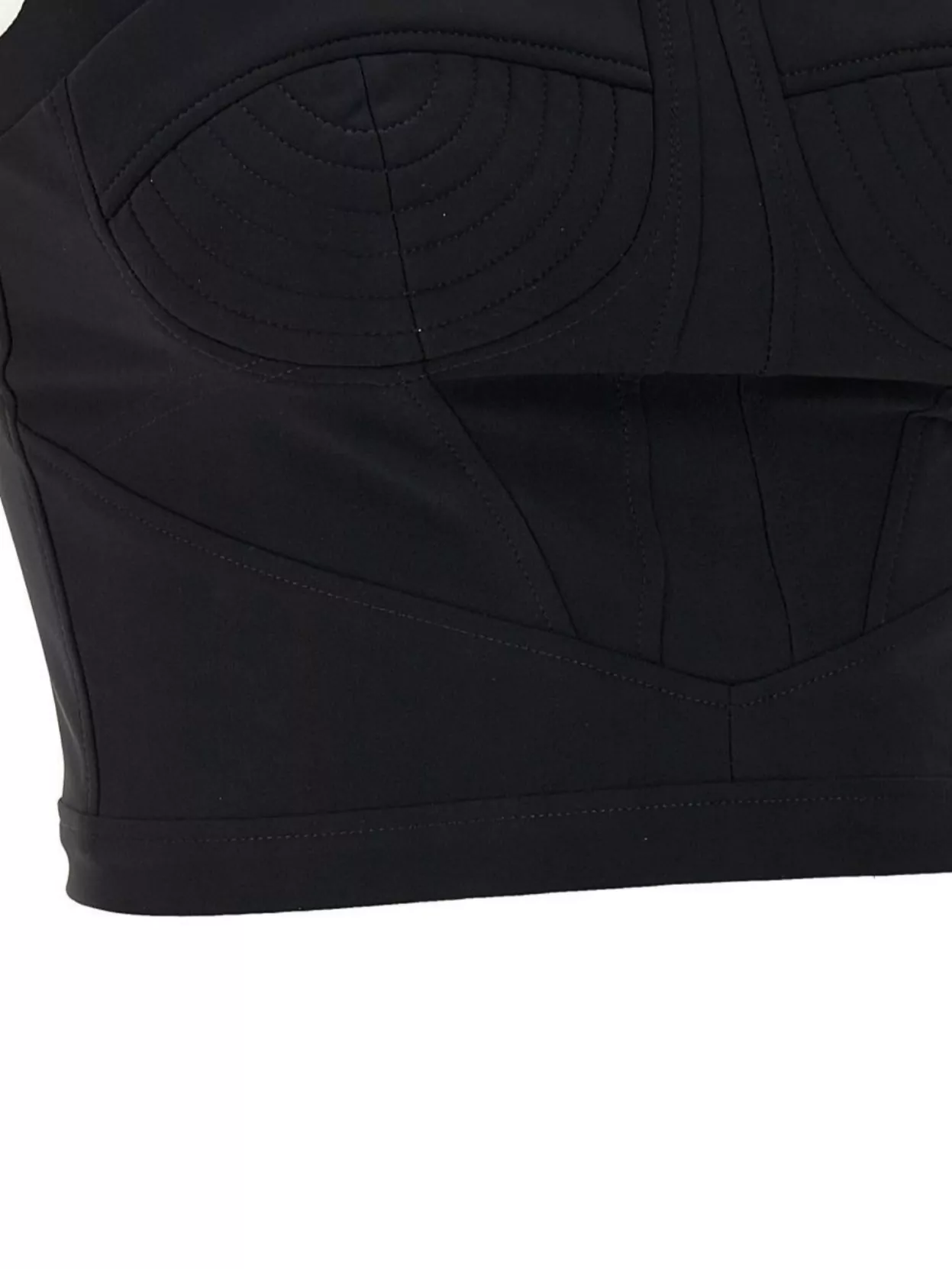 Shop Nensi Dojaka Halter Strap Cropped Top With Structured Cups