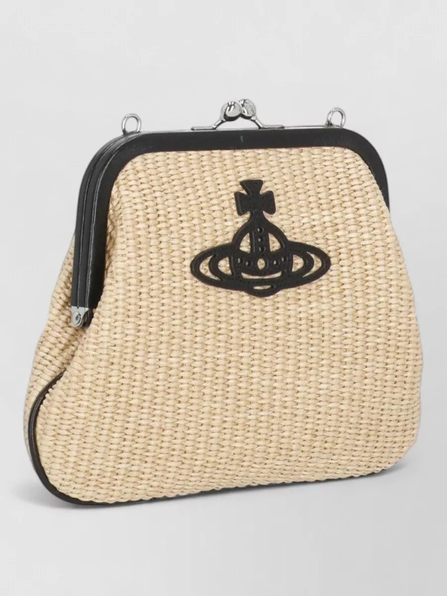 Vivienne Westwood Vivienne Raffia Clutch Bag