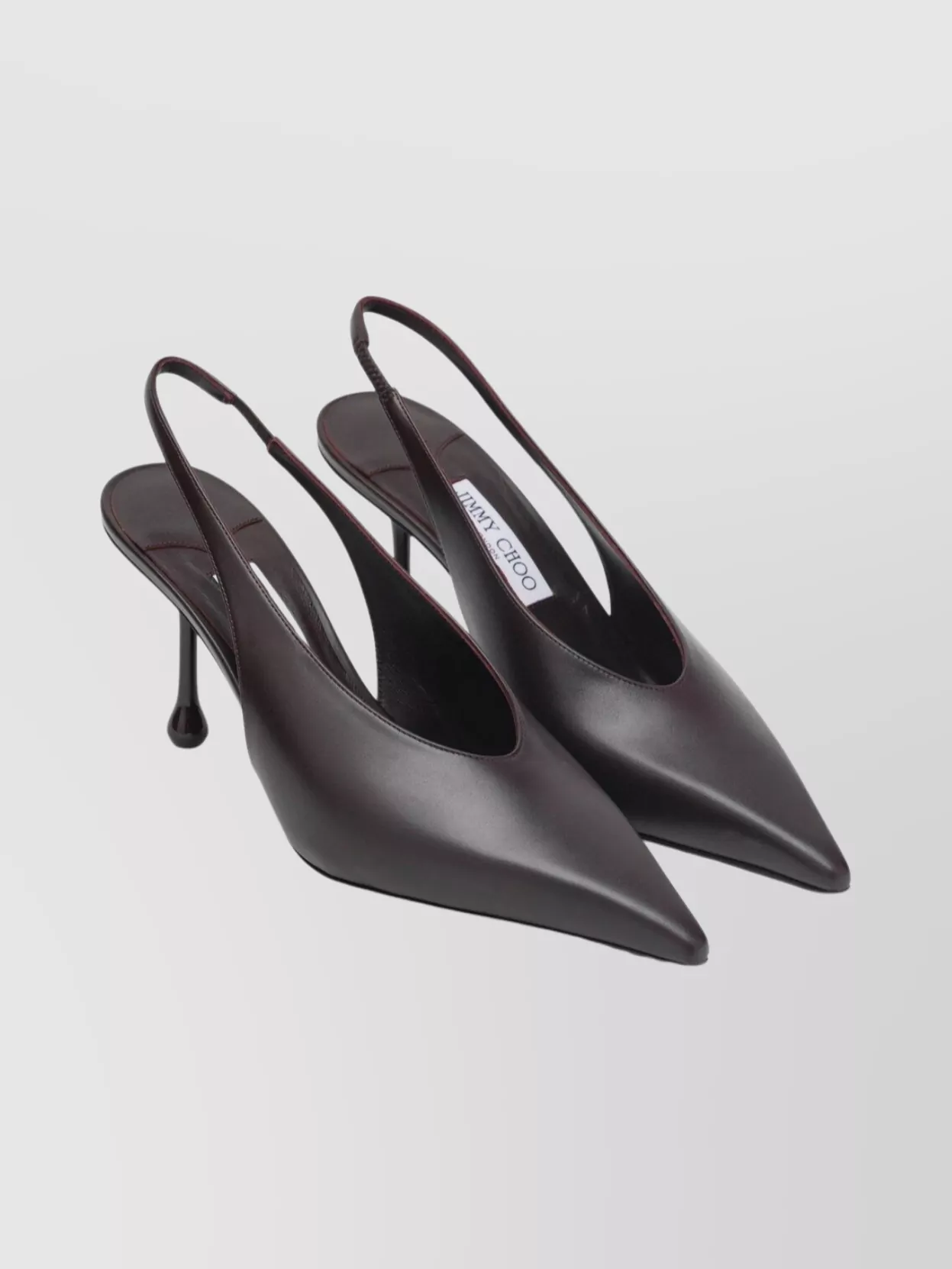 Jimmy Choo Merlot Pointed Toe Stiletto Pumps In Black