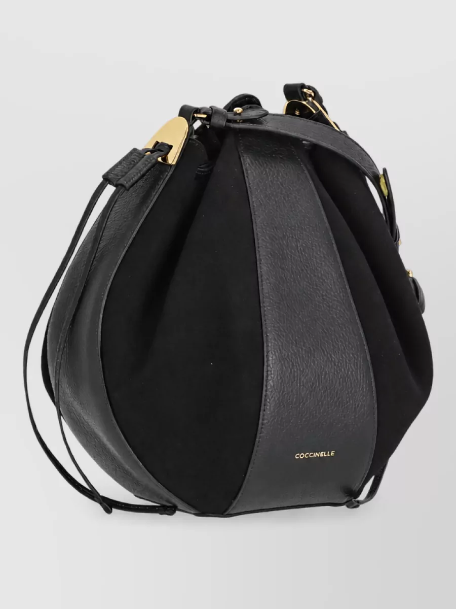 Coccinelle leather shoulder bucket bag