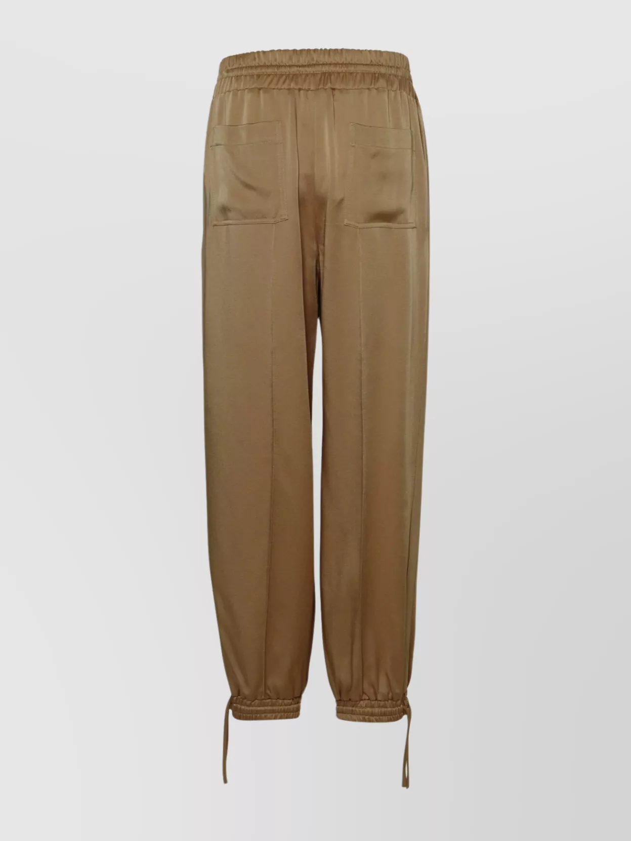 Shop Jil Sander Acetate Pants With Elastic Cuffs And Waistband