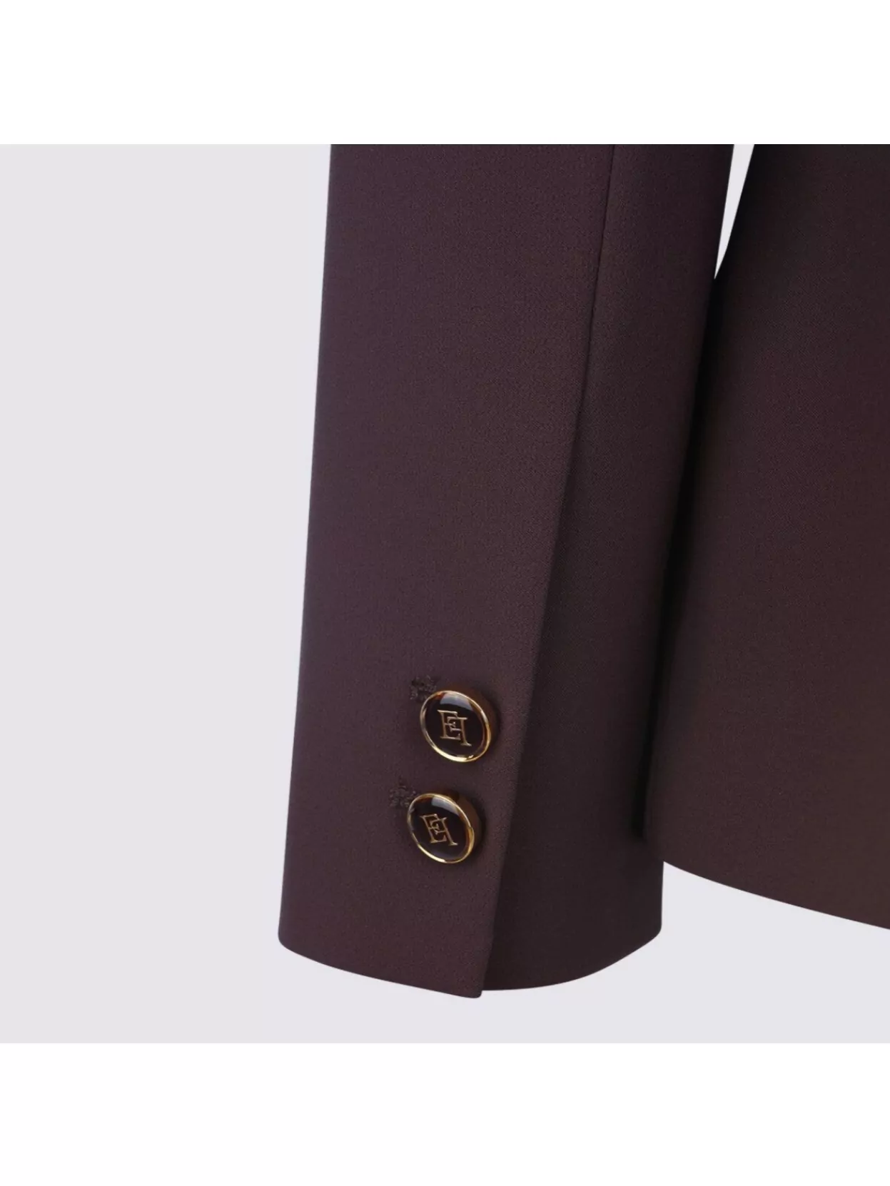 Elisabetta Franchi Double-Breasted Blazer Waist Belt Detail