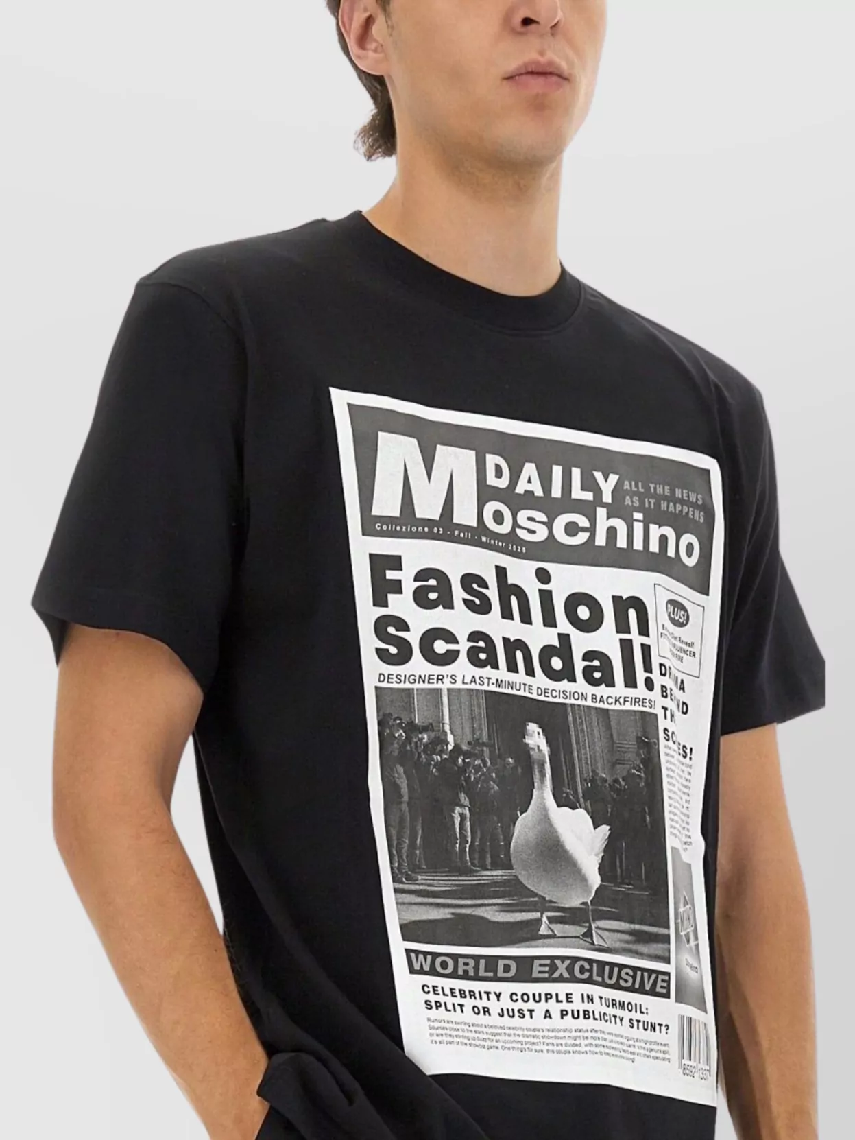 Moschino Crew Neck Graphic Print Short Sleeves T-Shirt