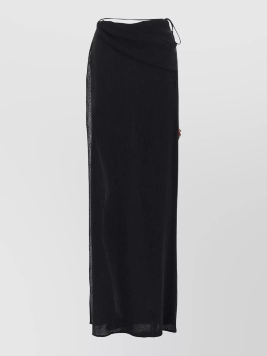 Magda Butrym Draped Wrap Maxi Skirt