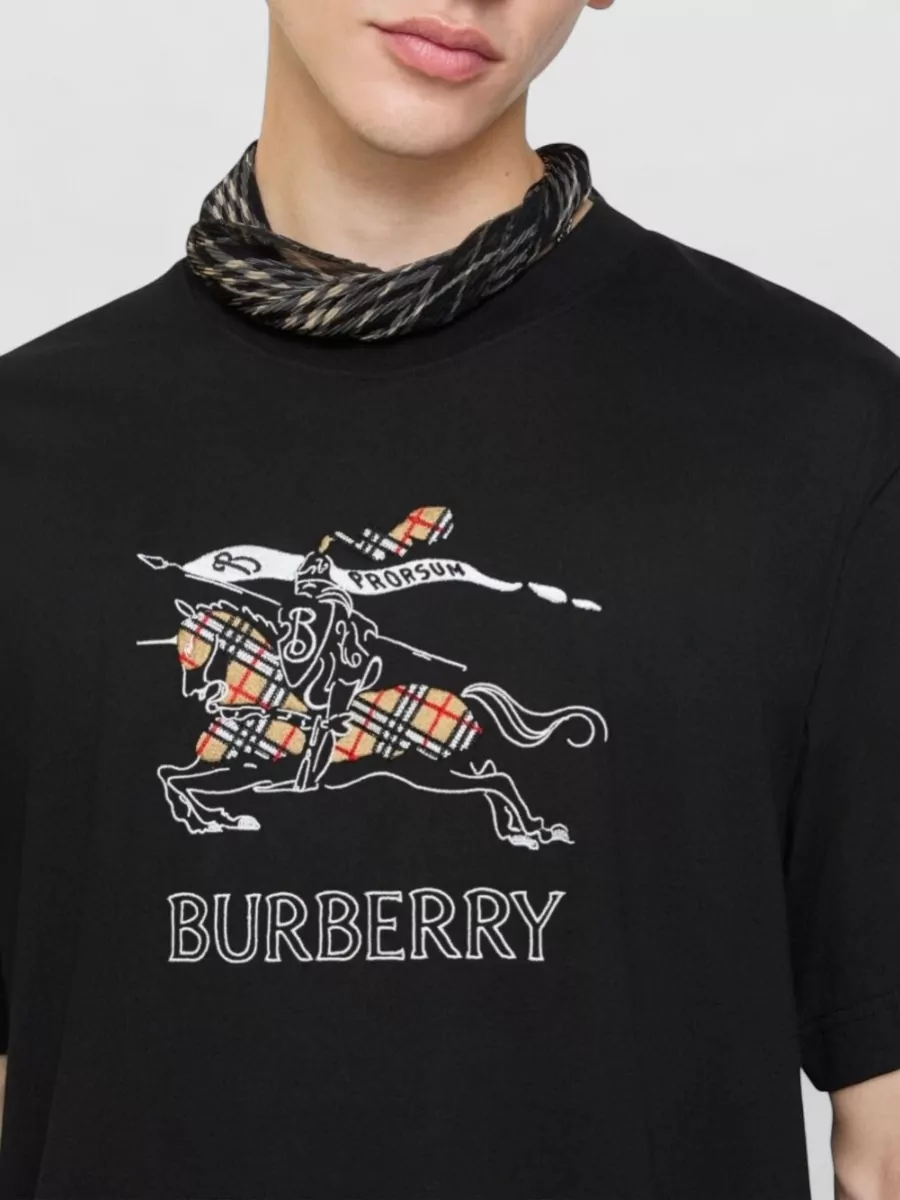 Burberry Equestrian Knight Cotton T-Shirt