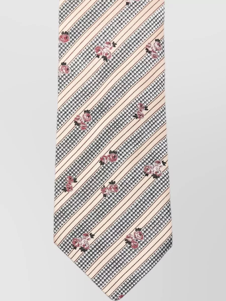 Dries Van Noten Silk Printed Tie