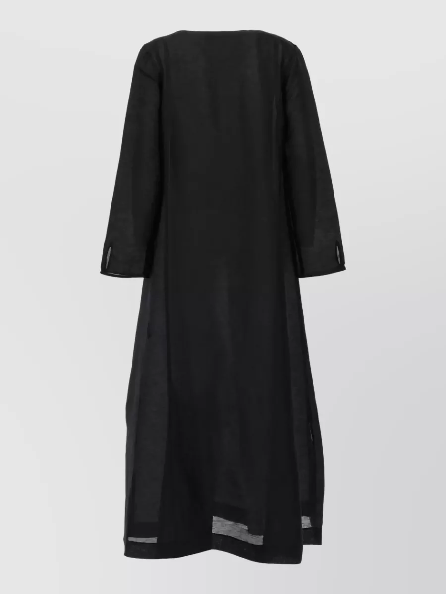 Tory Burch Linen Silk Maxi Caftan Dress