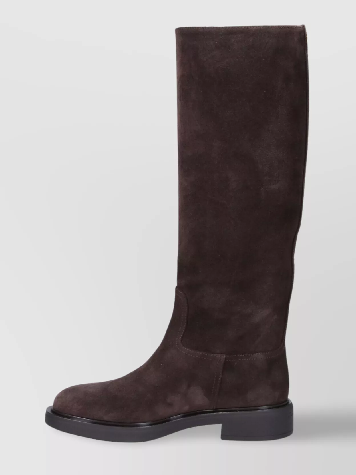 Gianvito Rossi Heeled Suede Knee-high Boots With Round Toe