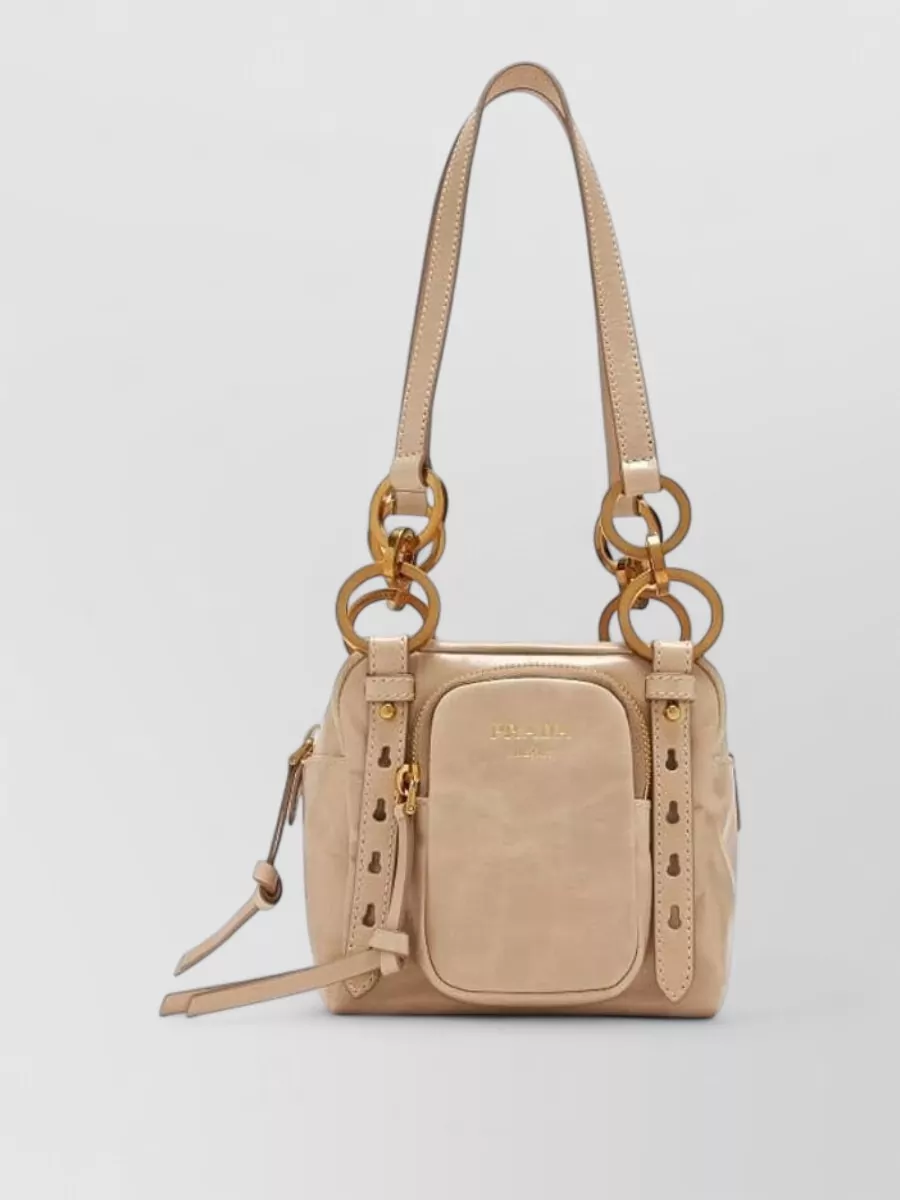 Prada mini calfskin shoulder bag