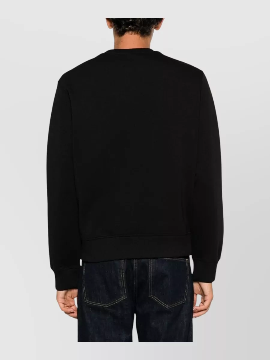 Emporio Armani Cotton Logo-Print Crew-Neck Sweatshirt