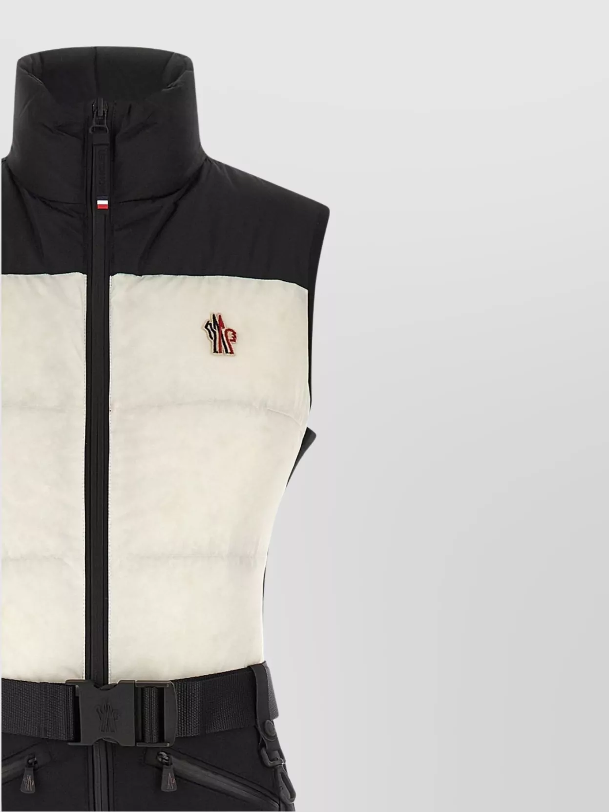 Moncler Grenoble Sleeveless Ski Outfit Belted Waist