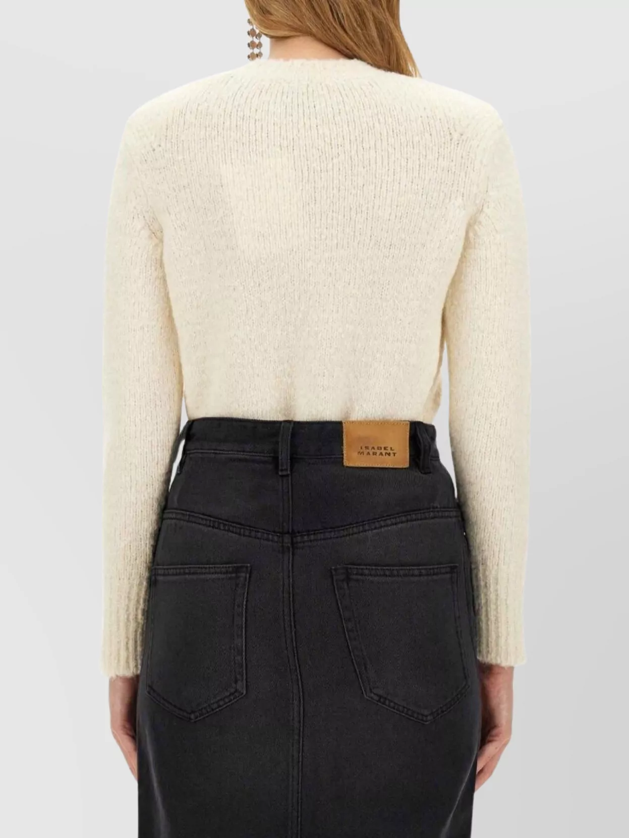 Isabel Marant Ribbed Texture Crew Neck Shirt