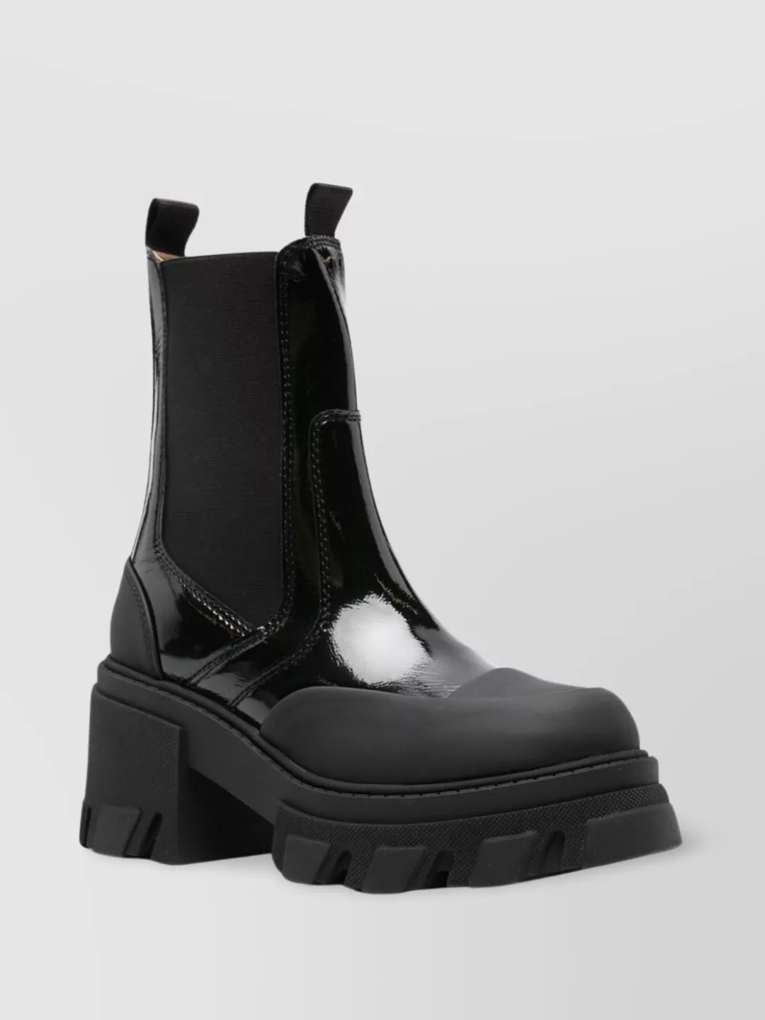 Ganni Chunky Chelsea Boots In Black
