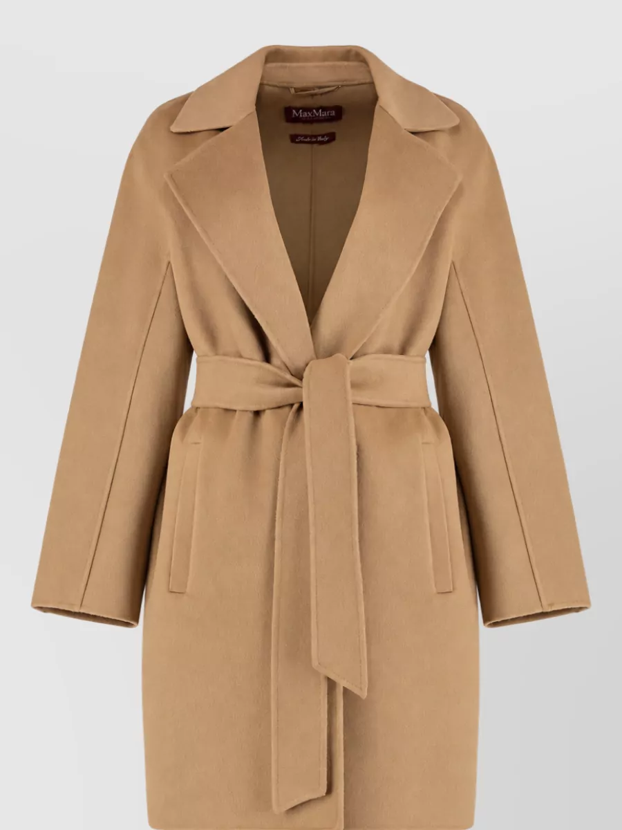 S Max Mara cashmere and virgin wool single breasted coat