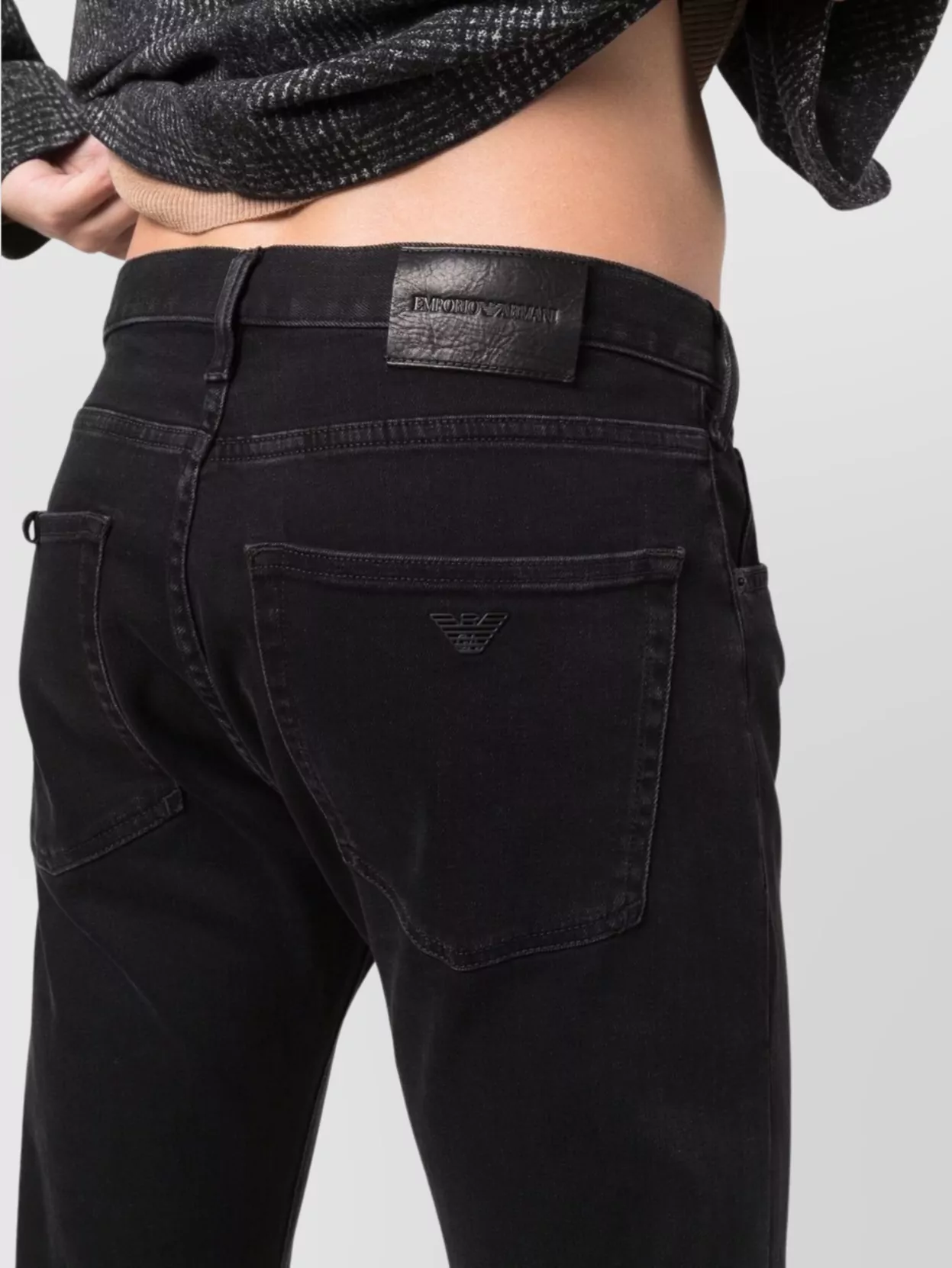 Emporio Armani Denim Low-Rise Straight-Leg Jeans