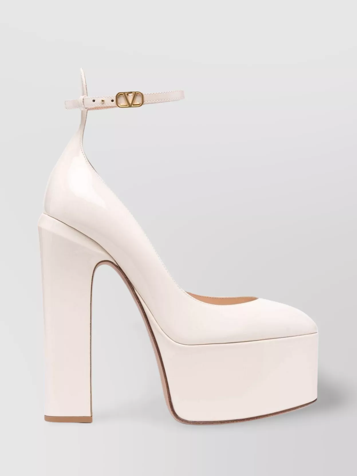 Valentino Garavani Almond Toe High Block Heel Pumps
