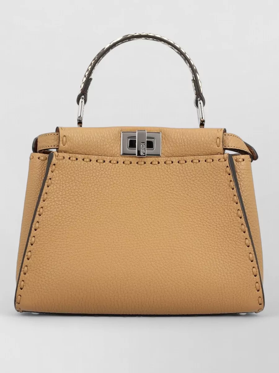 Fendi peekaboo mini leather mini bag