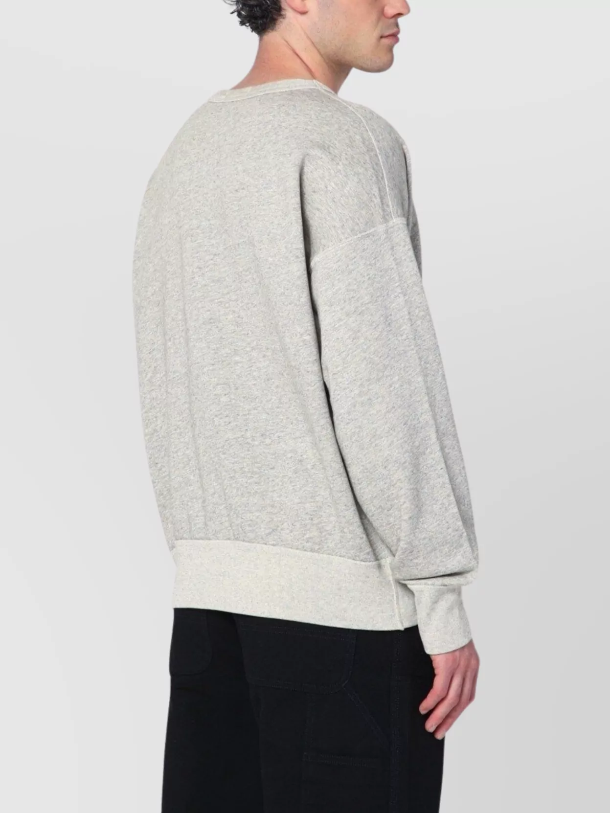 Polo Ralph Lauren Graphic Print Loopback Sweatshirt In Gray