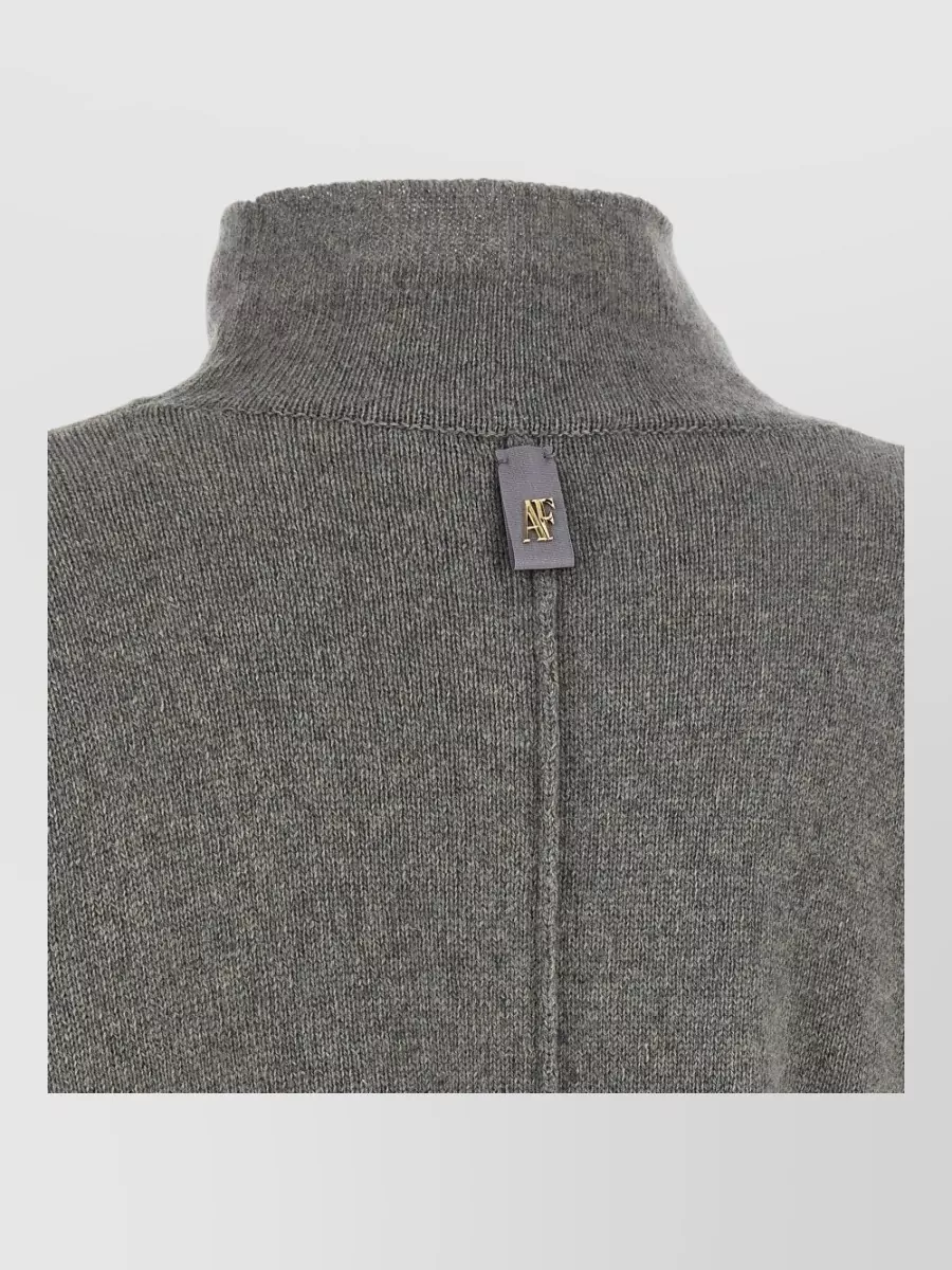 Alberta Ferretti Cashmere Oversized High Neck Sweater