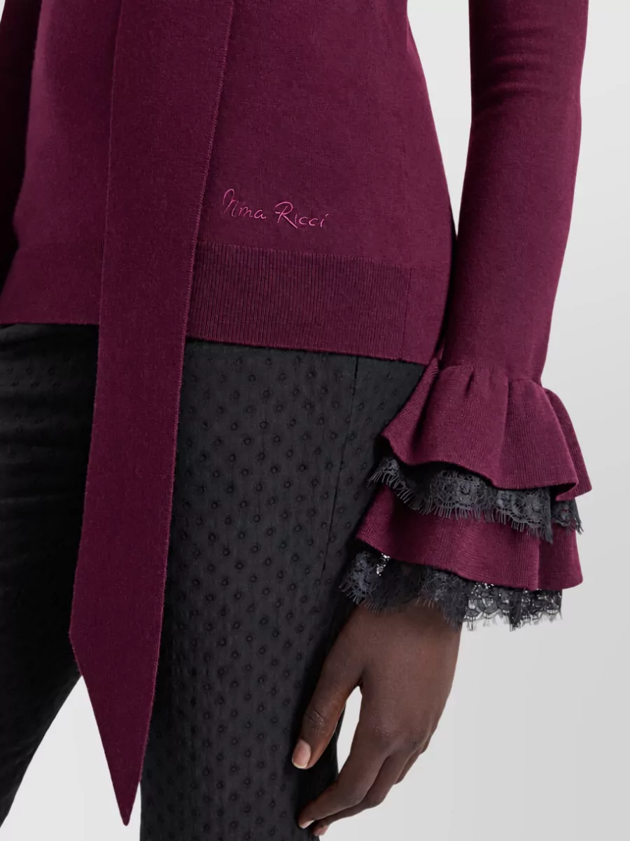 Nina Ricci Crewneck Wool Cardigan
