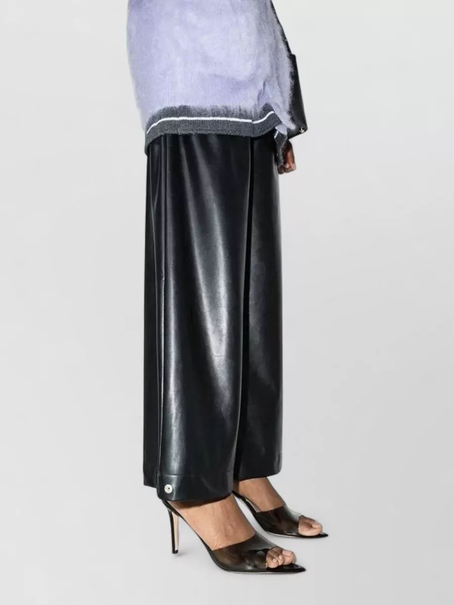 Gianvito Rossi Leather Clear-Strap Mules