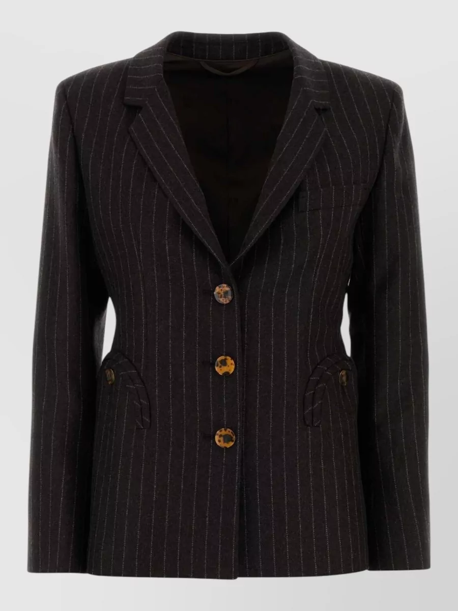 Blazé Milano Embroidered cashmere blend blazer