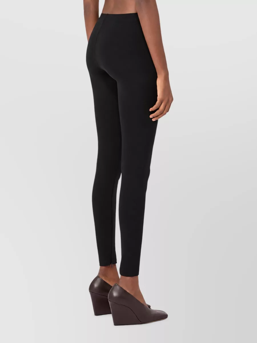 Sportmax Viscose Mid-Rise Slim-Fit Jersey Trousers
