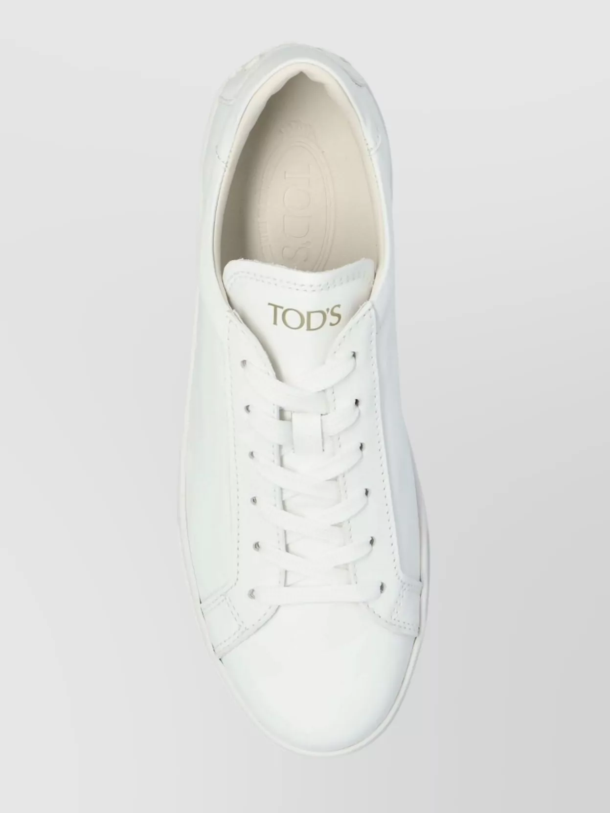 Tod's Low Top Round Toe Rubber Sole Sneakers