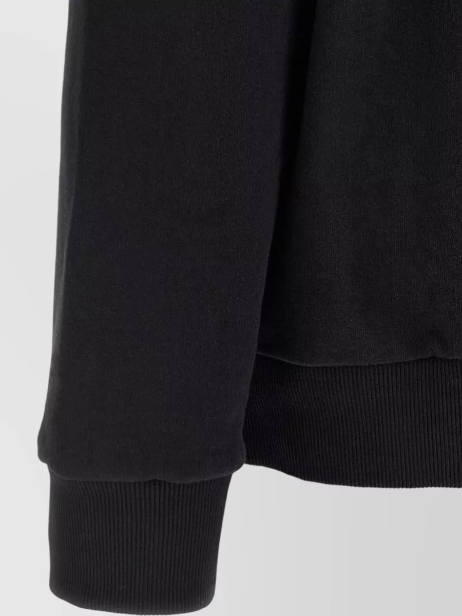 Mm6 Maison Margiela Cotton Logo-Patch Hoodie