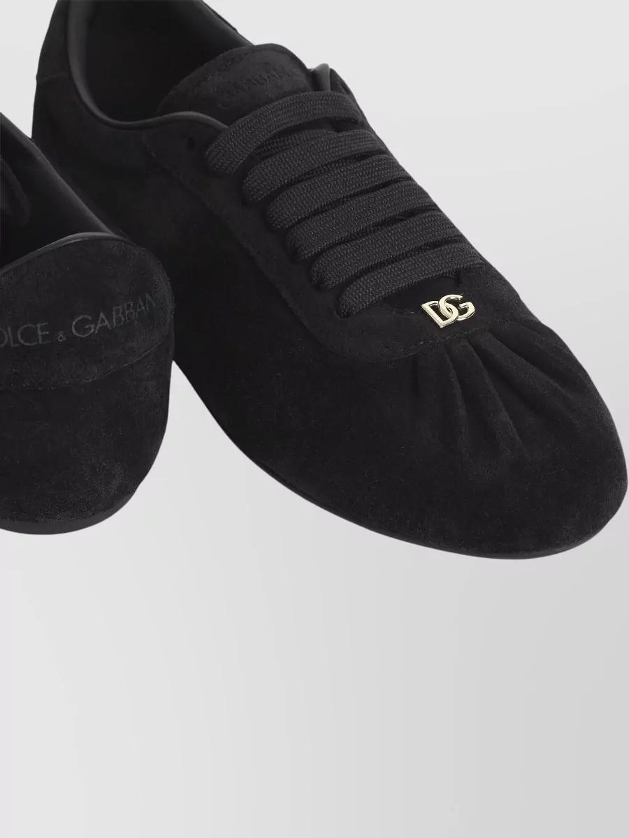 Dolce&Gabbana Leather Lace-Up Sneakers