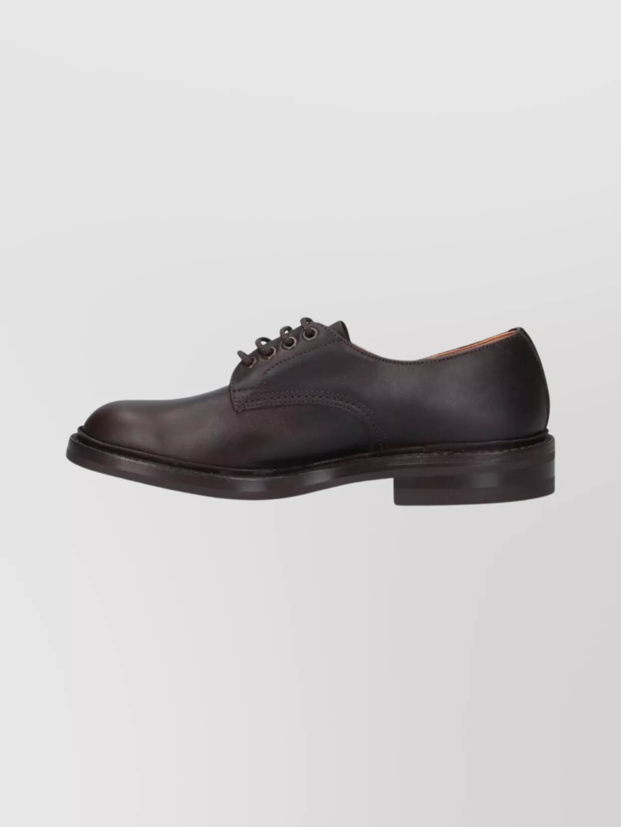 Tricker's Round Toe Brogues Featuring Stitched Detailing