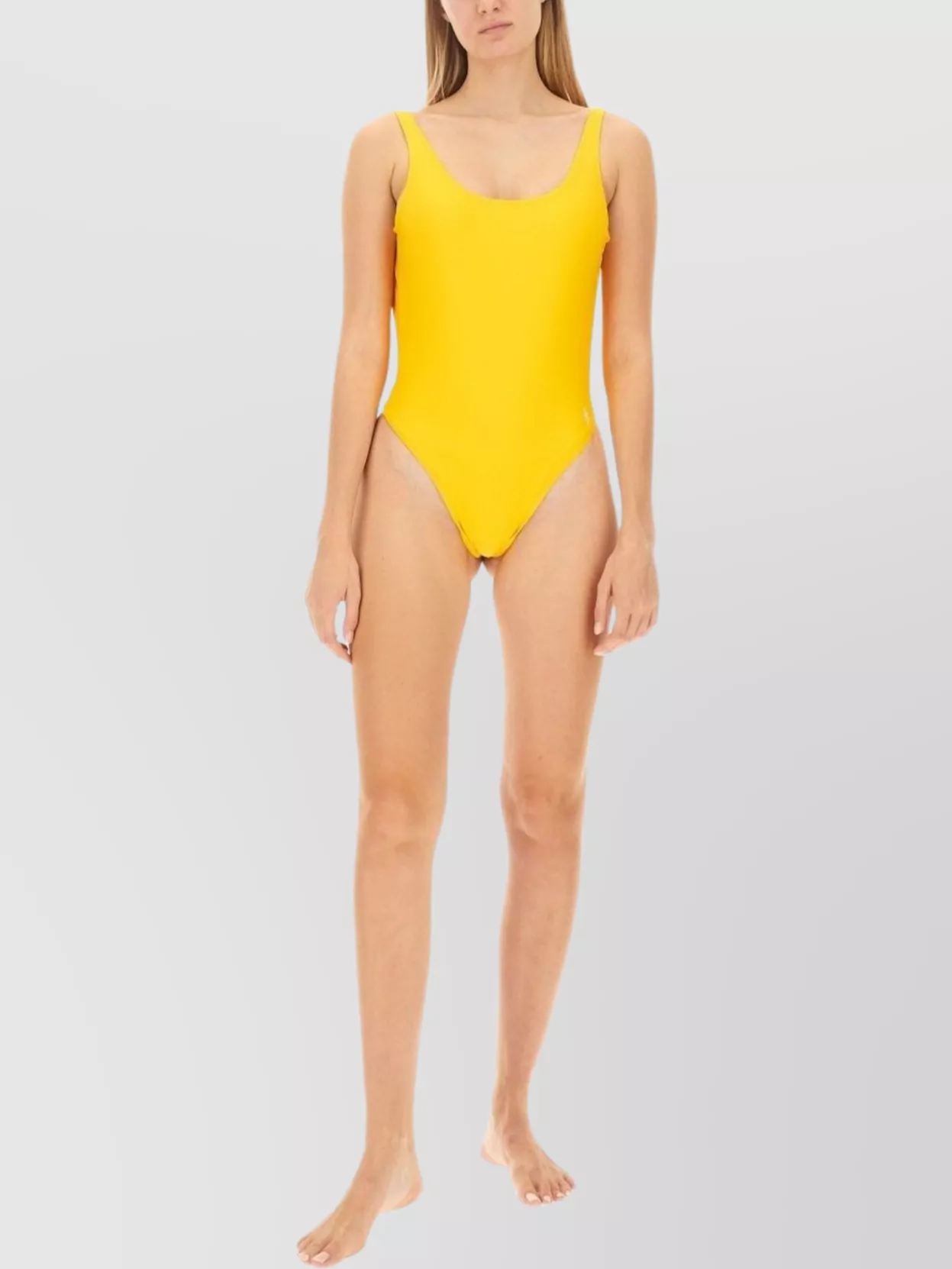 Sporty & Rich High-Cut Leg Scoop Neckline Swimsuit