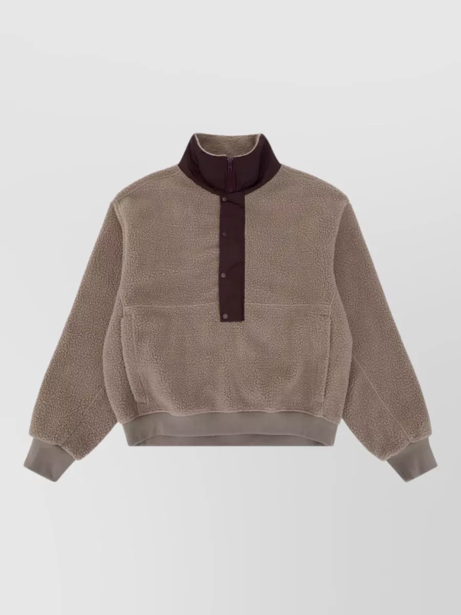 Entire Studios fleece half zip lightweight jacket