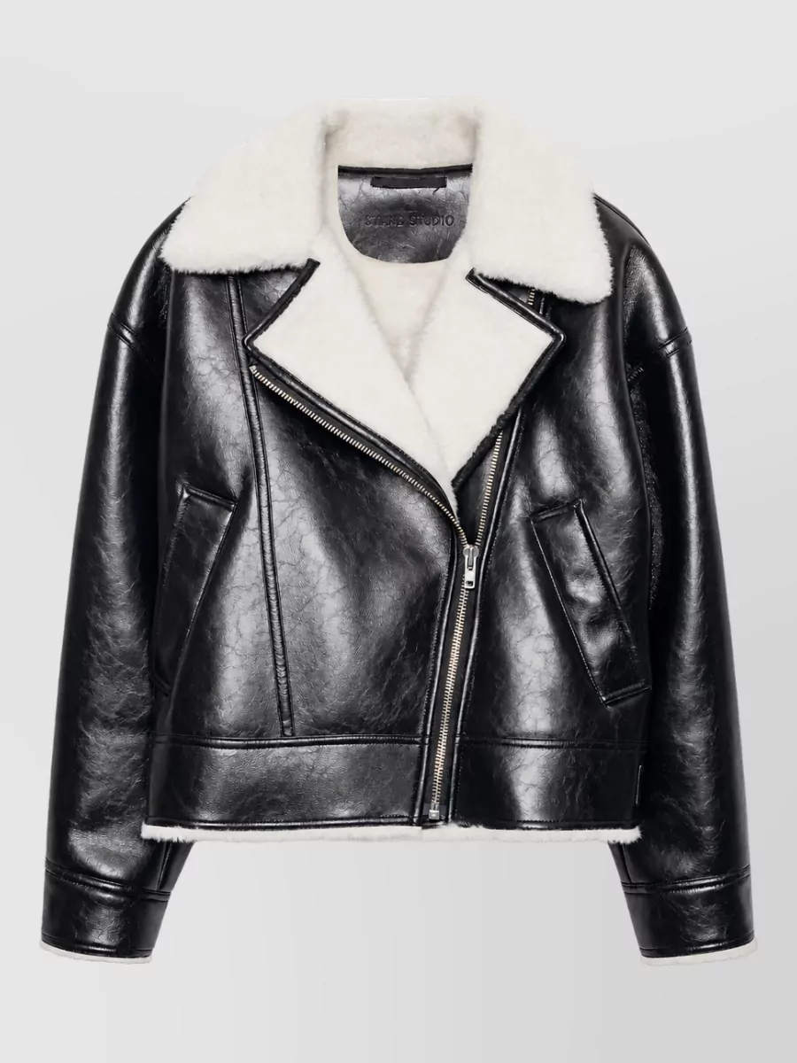 Stand Studio faux leather jacket