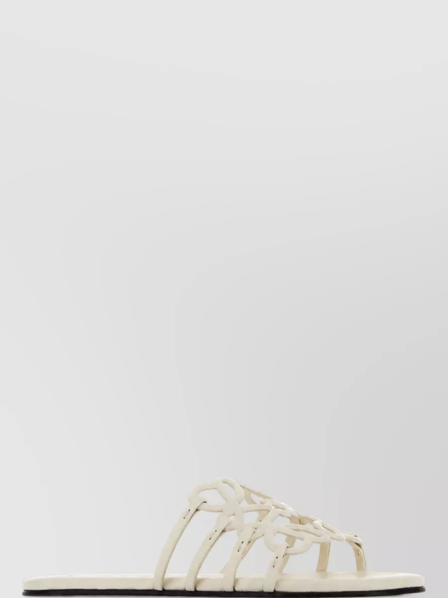 Loewe Paula's Ibiza leather petal sandals
