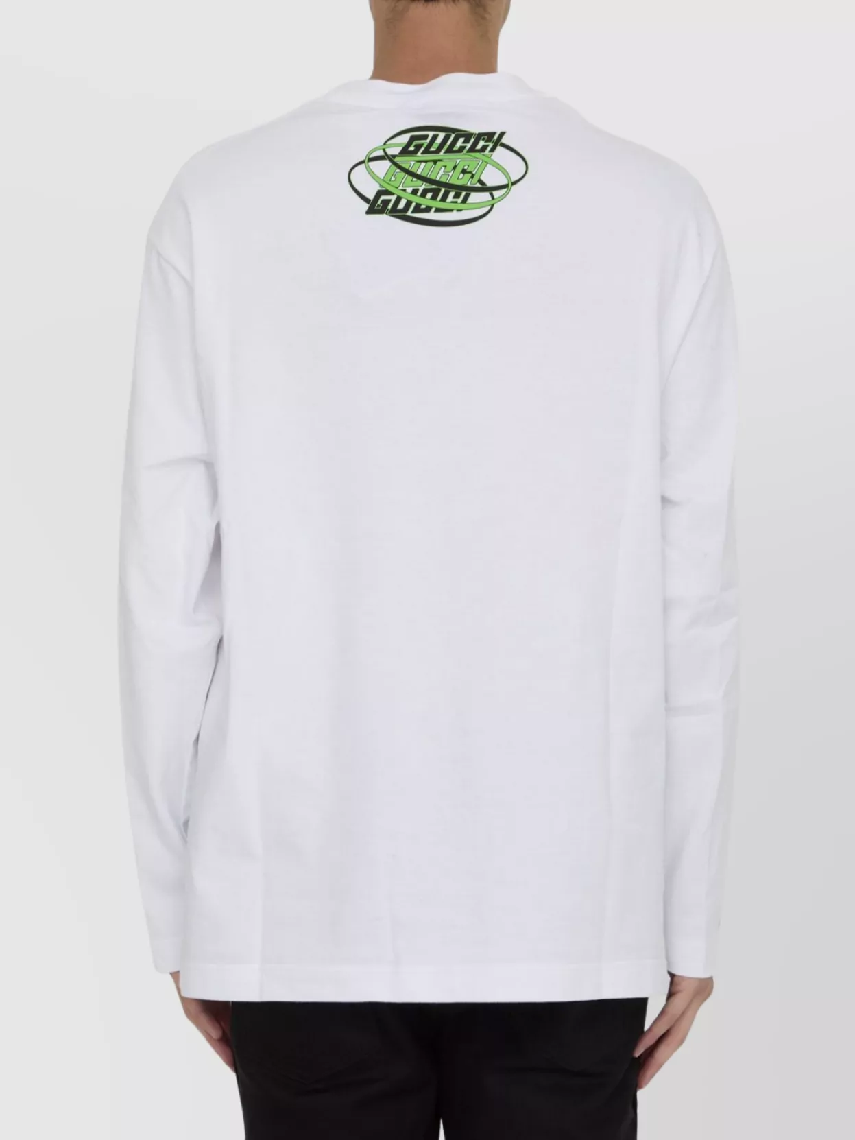 Gucci Crewneck Long-Sleeved T-Shirt Front Patch
