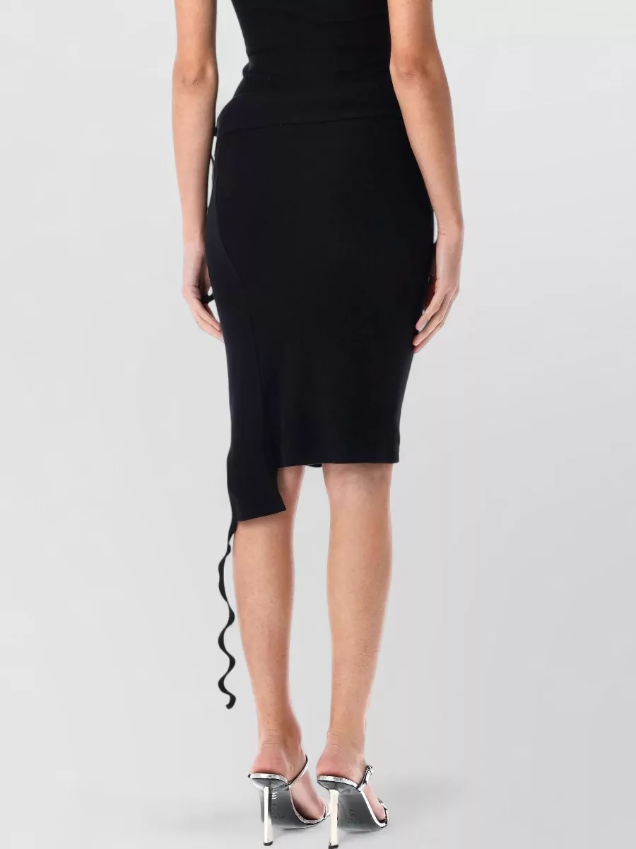 Ottolinger ruched asymmetric mini skirt