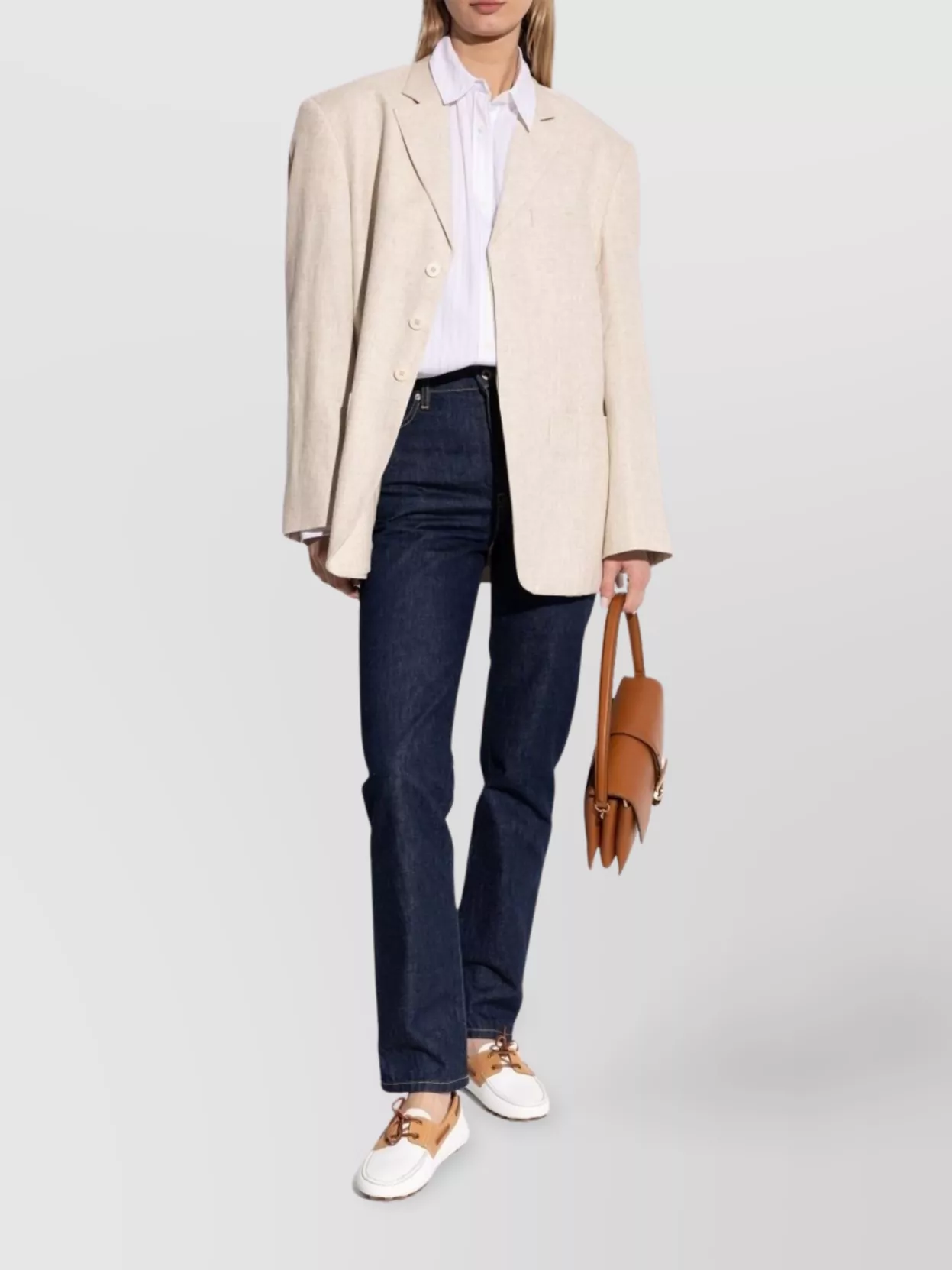 Tod's Bubble Leather Loafers Contrast Stitching