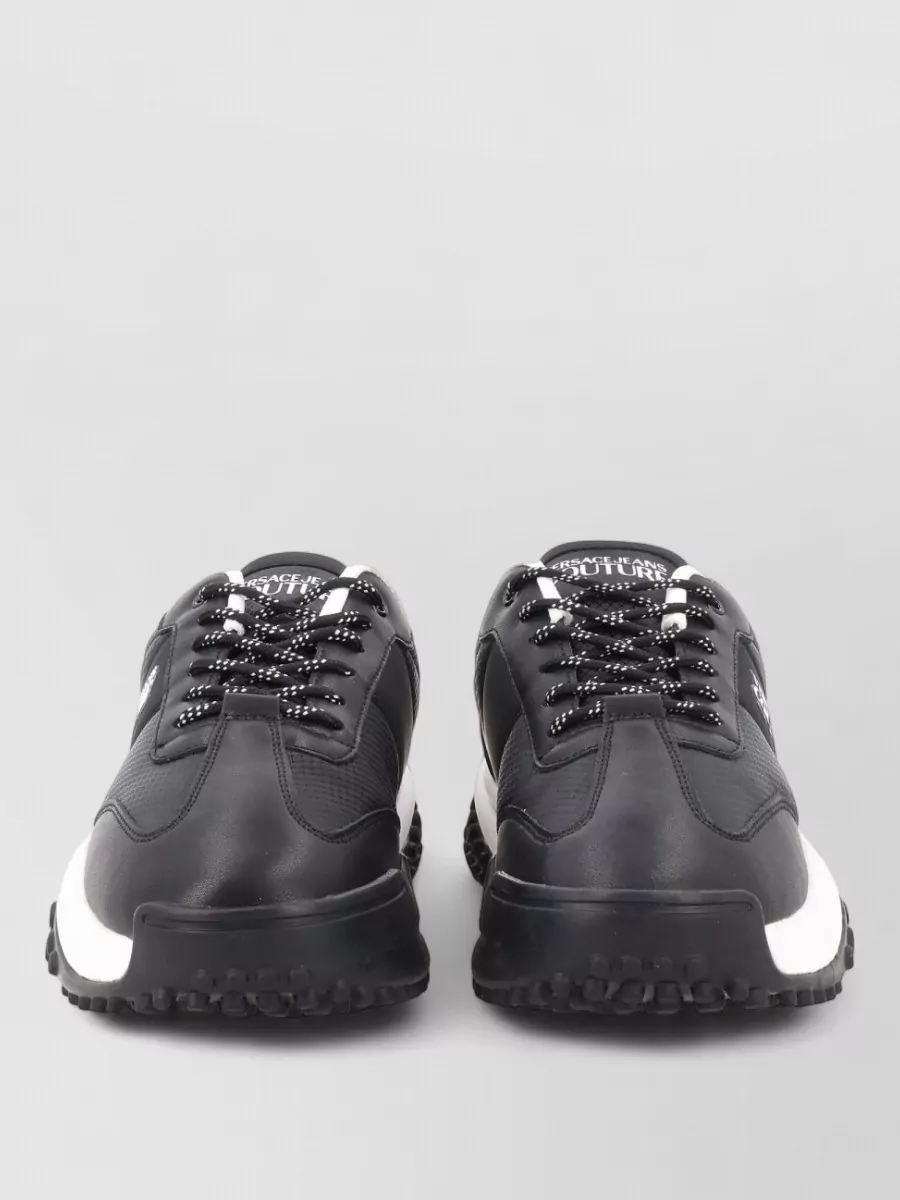 Versace Jeans Couture leather low-top sneakers