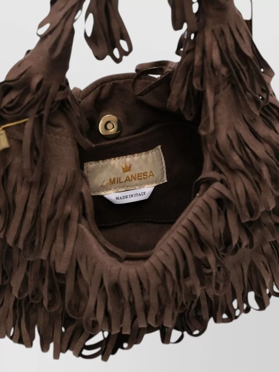 La Milanesa Fringed Shoulder Bag