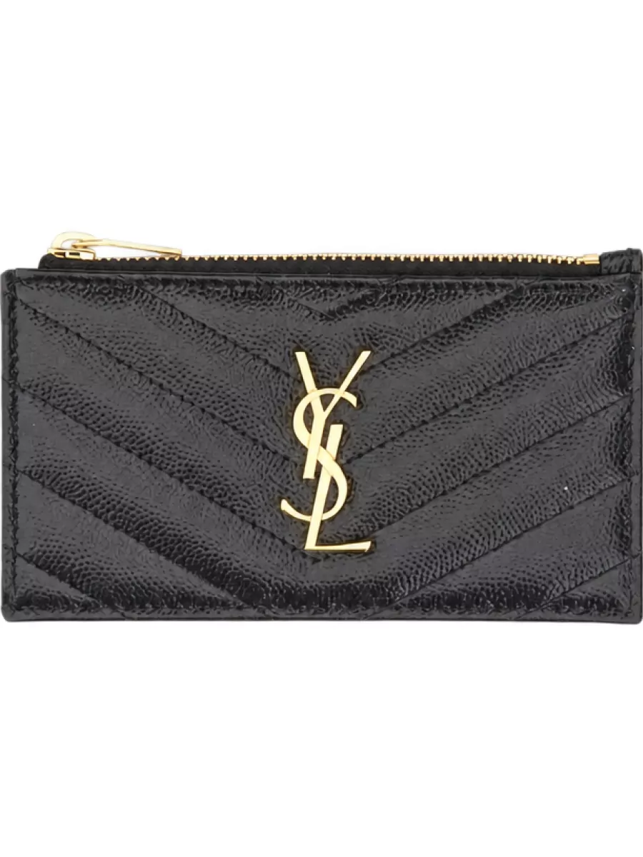 Saint Laurent leather card holder