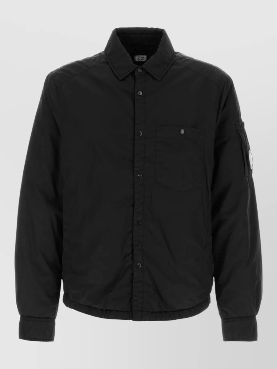 C.P. Company padded button overshirt
