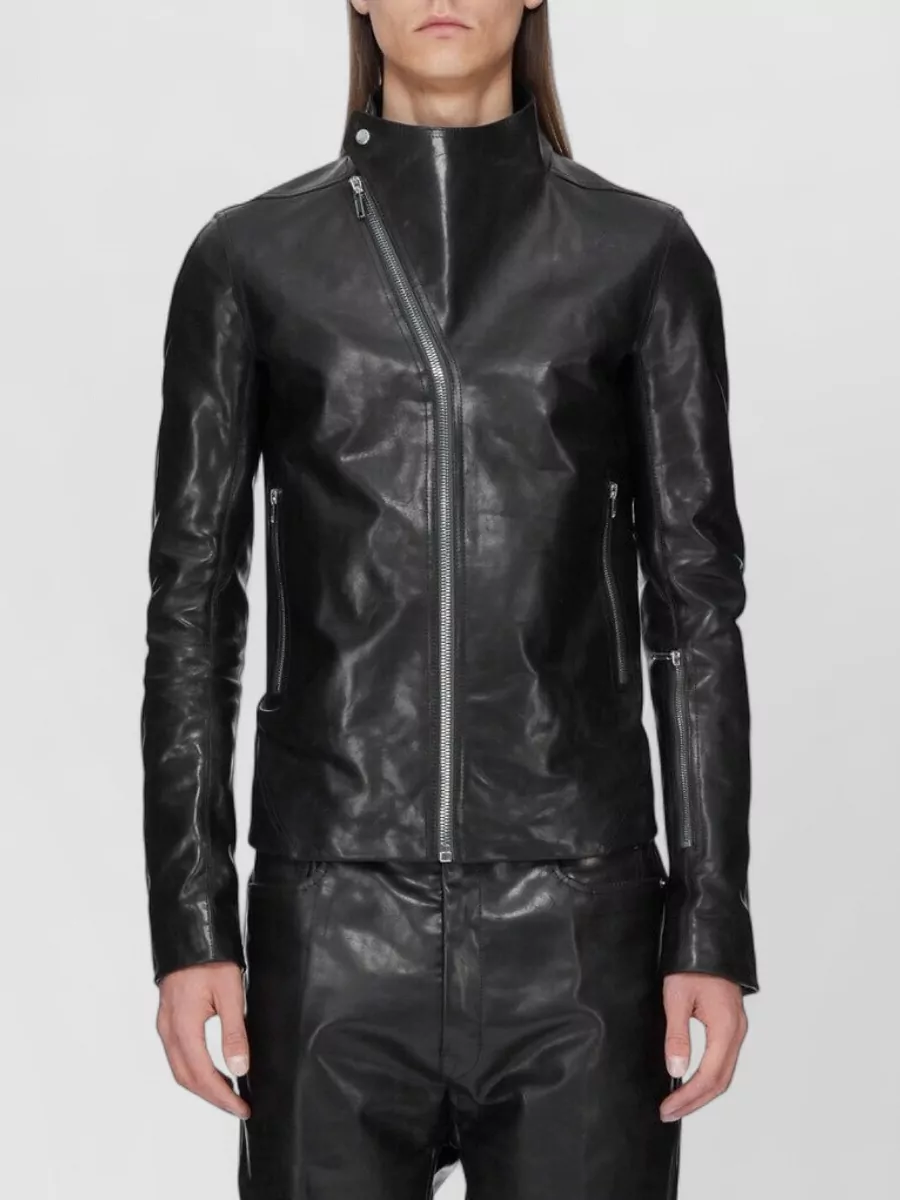 Rick Owens Shearling padded leather jacket