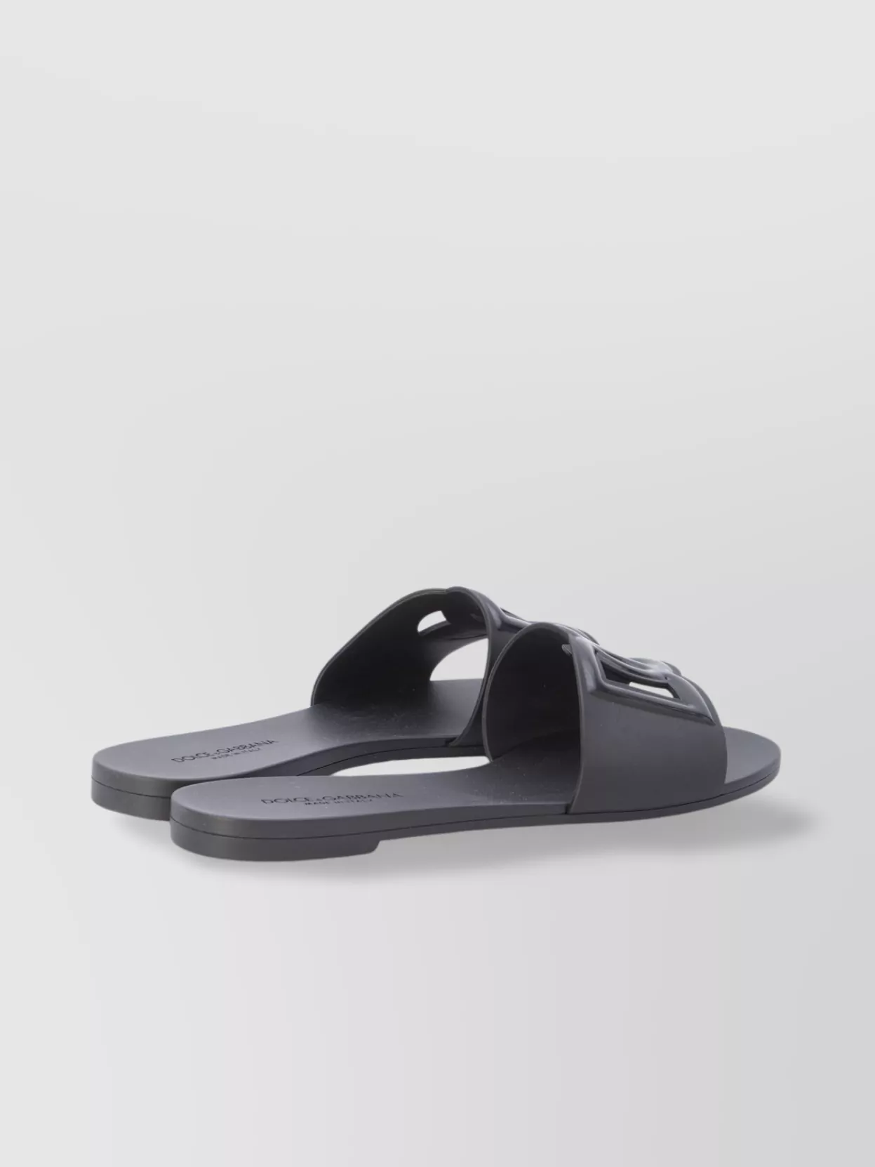 Dolce&Gabbana Logo Cut-Out Rubber Slides