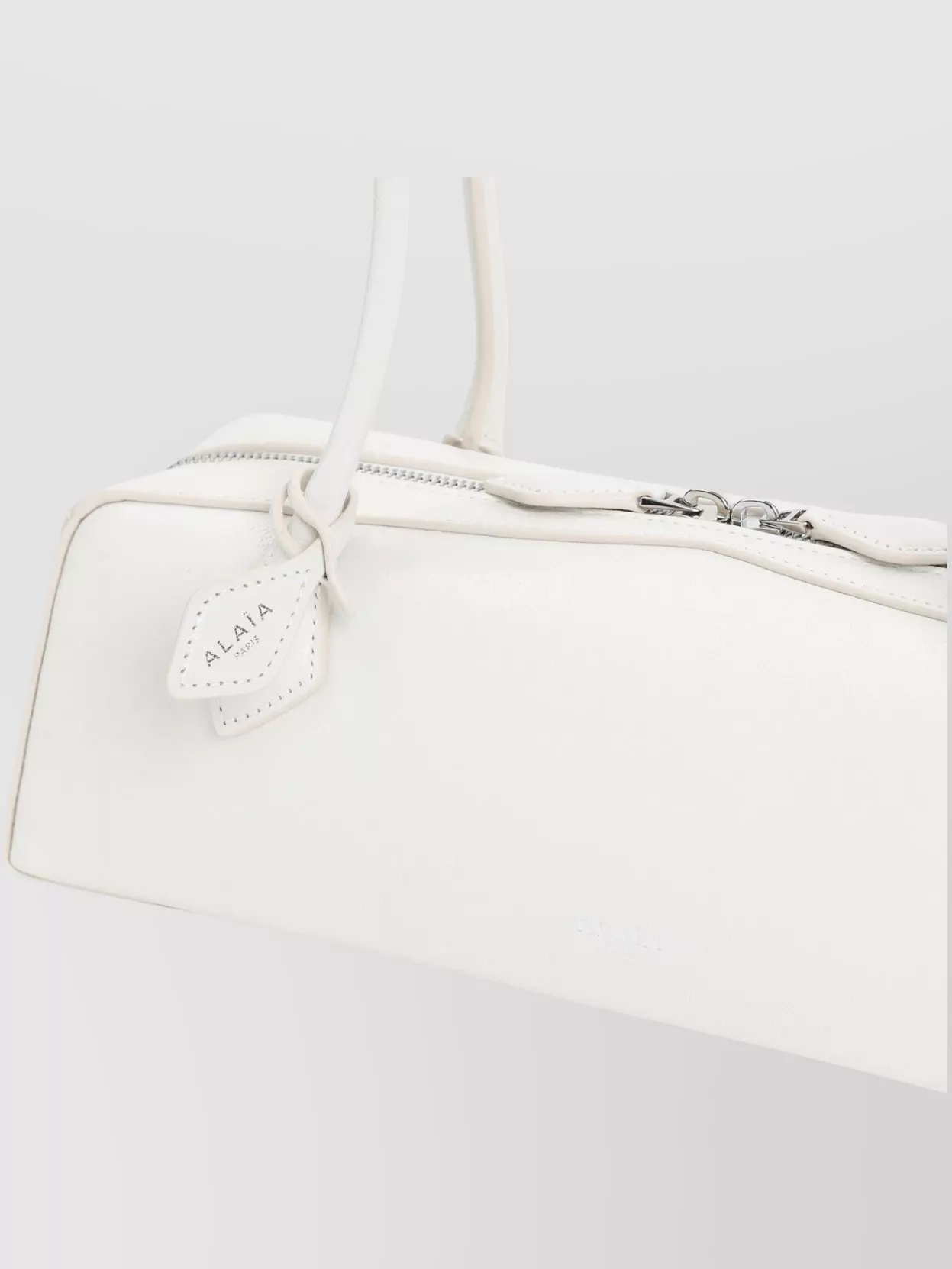 Alaïa The Dachshund Shoulder Bag In White