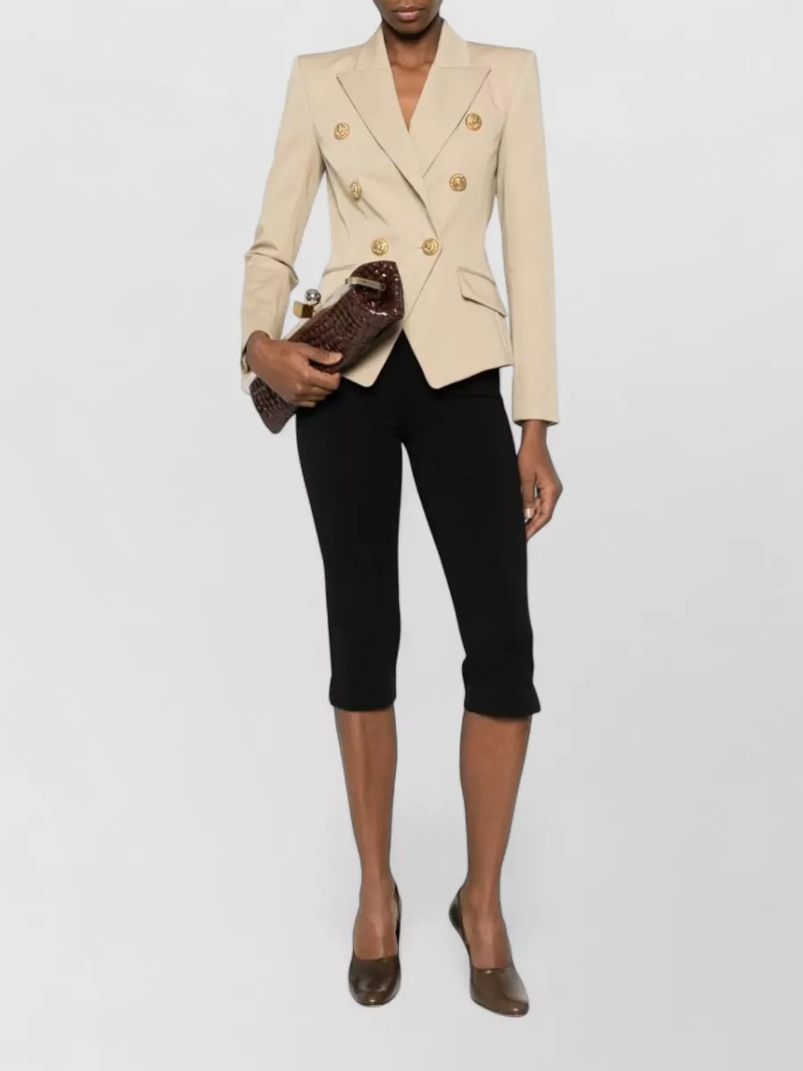 Balmain Cotton Double-Breasted Blazer