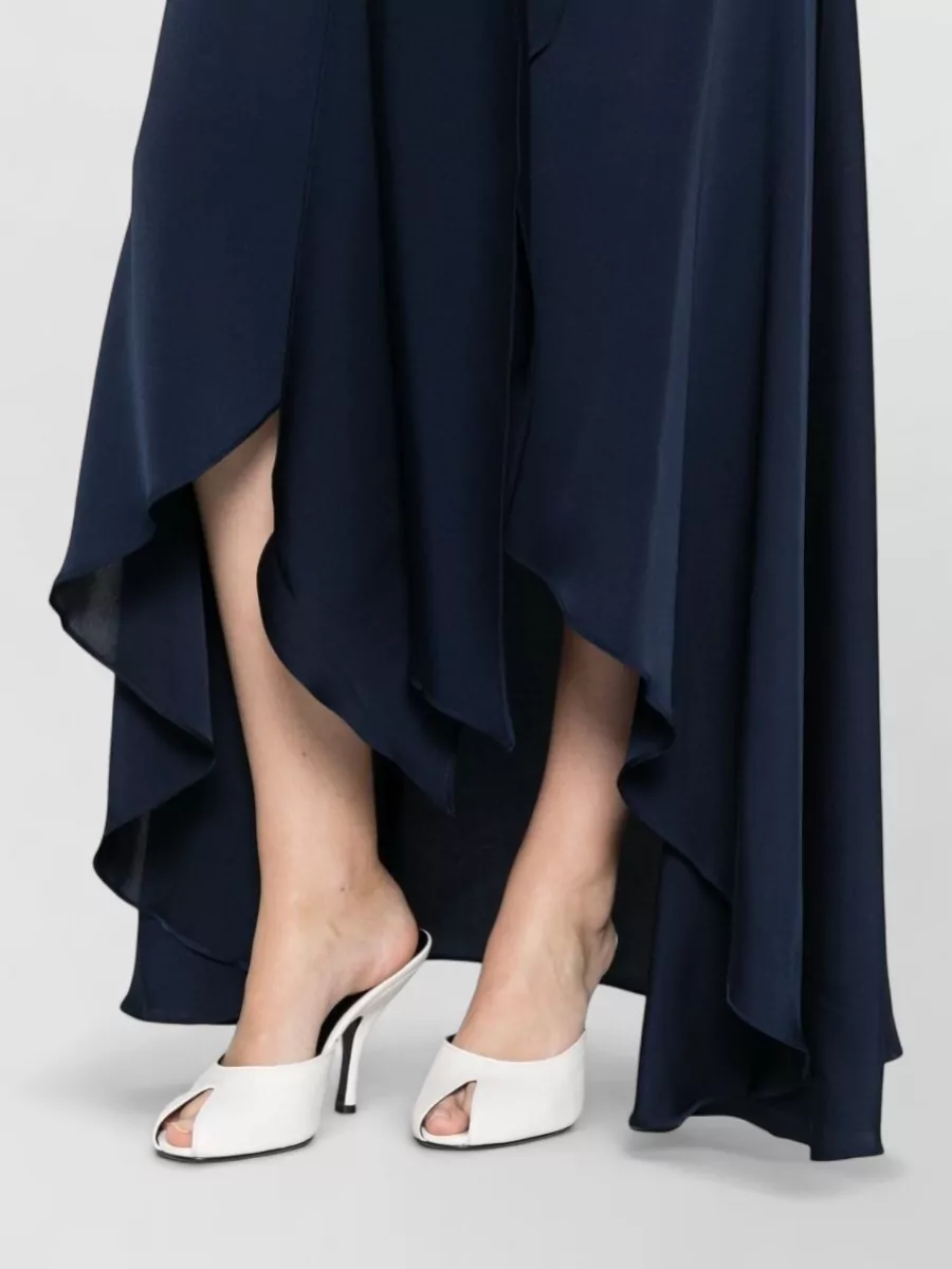 Silk95Five Silk V-Neck Sleeveless Paneled Maxi Dress