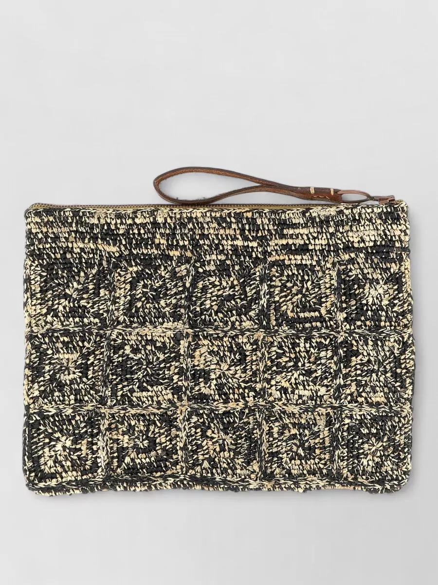Ibeliv Raffia Crochet Clutch Bag