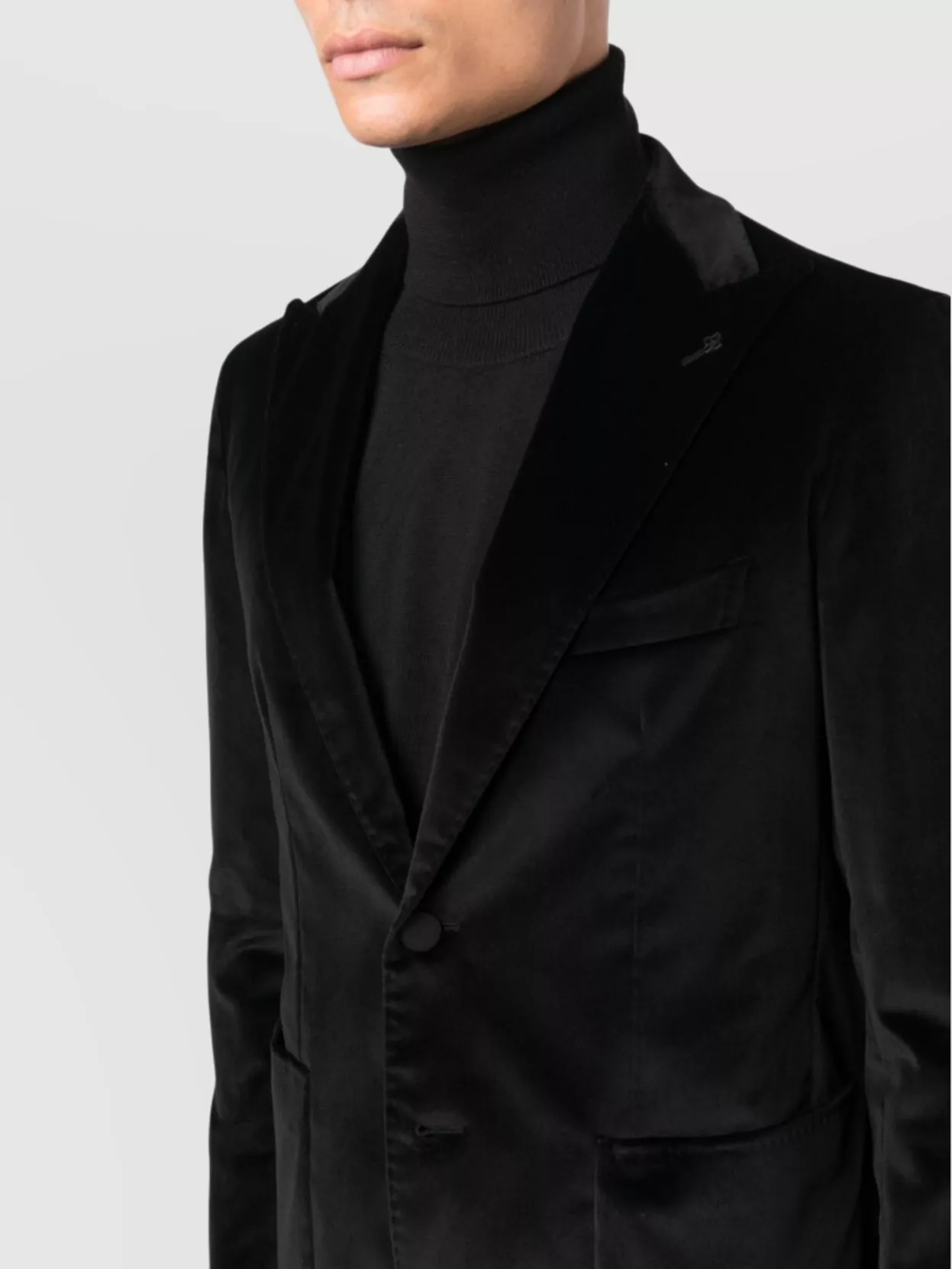 Tagliatore Velvet Jacket Buttoned Cuffs